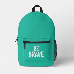 Mochila Impresa Sé valiente cita motivacional simple