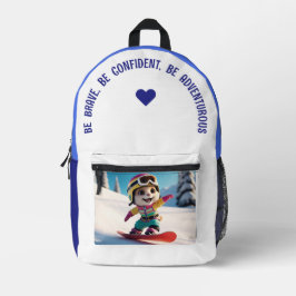 Mochila Impresa Sé valiente, confía, sé aventurero