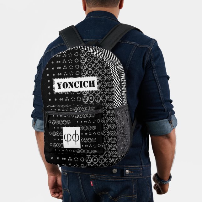 Mochila Impresa Secuencia Fibonacci Centesimal 12Digit de K Yoncic (Insitu (Modelo))