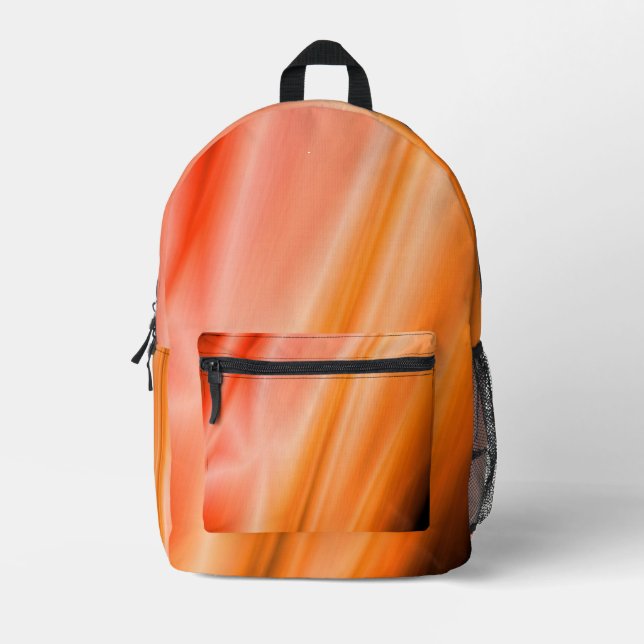 Mochila Impresa Seda de puesta de sol (Anverso)