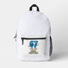Mochila Impresa Seis Siete Meme Gen Z