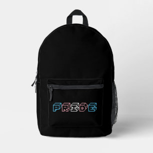 Mochila Impresa señal de texto de orgullo transgénero