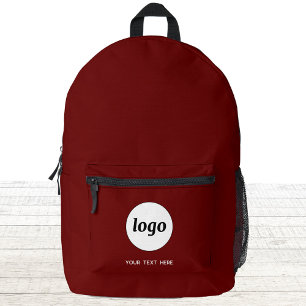 Mochila Impresa Sencillo logotipo Texto Promocional Negocios Borgo