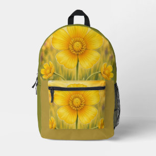 Mochila Impresa Serie Radiantes Pétalos - Botón de Oro