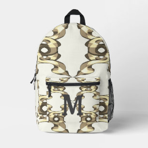 Mochila Impresa Serpientes Minimalistas entrelazadas Trippy