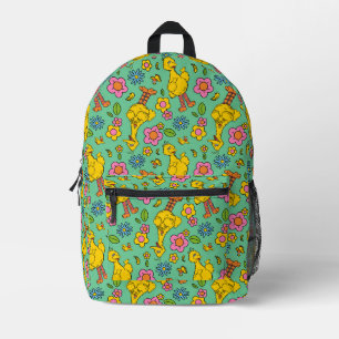 Mochila Impresa Sesame Street Patrón de Big Bird y Little Bird
