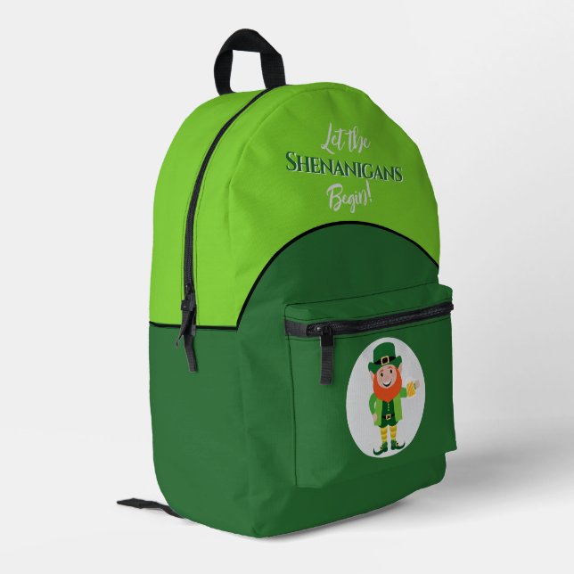 Mochila Impresa Shenanigans Leprechaun St Patrick’s Day (Esquina izquierda trasera)