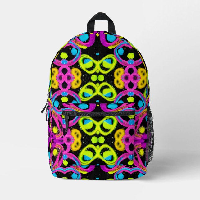 Mochila Impresa shiny Abstract art (Anverso)