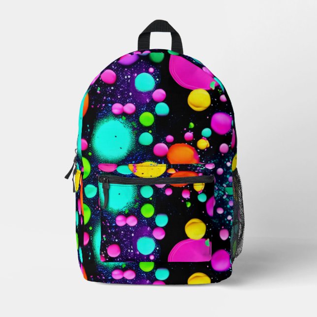 Mochila Impresa shiny Abstract art (Anverso)