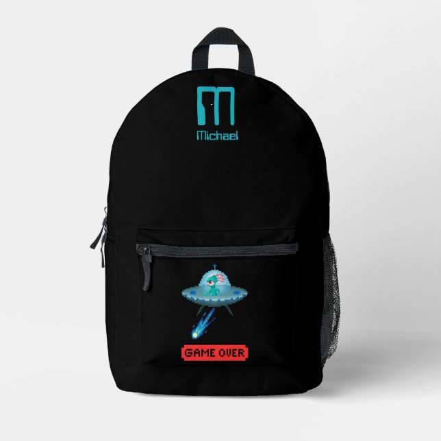 Mochila Impresa Sí, creo que el arte de la nave espacial Pixel vol (Anverso)