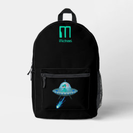 Mochila Impresa Sí, creo que el arte de la nave espacial Pixel vol