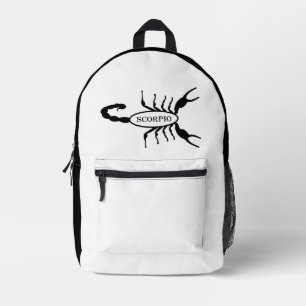 Mochila Impresa Signo de estrella de escorpión negro de Scorpion