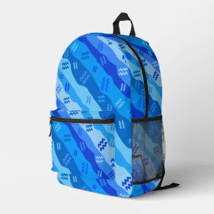 Mochila Impresa Símbolo Aquarius Zodiac