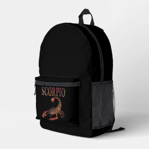 Mochila Impresa Símbolo de escorpio zodiaco