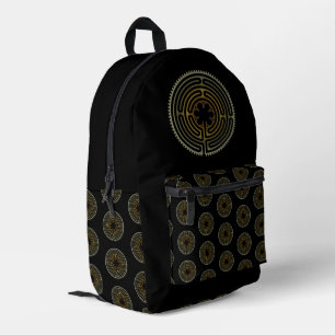 Mochila Impresa Símbolo sagrado de geometría - Laberinto de Chartr