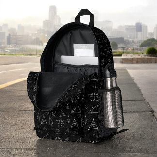 Mochila Impresa Símbolos matemáticos, de vuelta a la escuela