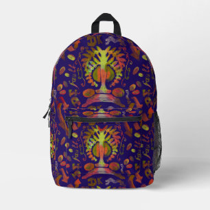 Mochila Impresa Simetría simétrica psicodélica arte abstracto