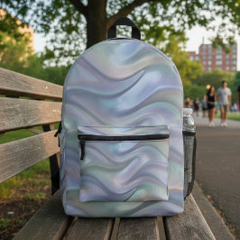 Mochila Impresa Simple Elegant Pastel Waves Backpack - Cute Modern