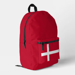Mochila Impresa Simple Moderno Mapa de la bandera de Dinamarca Rec