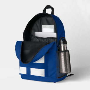 Mochila Impresa Simple Moderno Recuerdo de la Bandera Finlandesa d