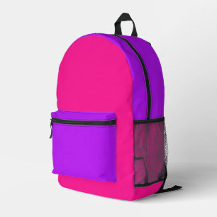 Mochila Impresa Simple Neon Moderno Fluorescente Rosa