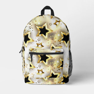 Mochila Impresa Sin inconvenientes de luz con estrellas de oro