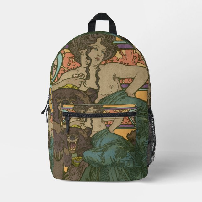 Mochila Impresa Sin título de Alphonse Mucha (1902) (Anverso)