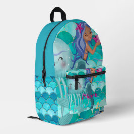 Mochila Impresa Sirena Personalizada