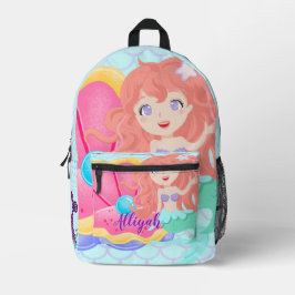 Mochila Impresa Sirena Personalizada