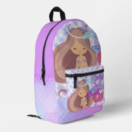 Mochila Impresa Sirena Personalizada