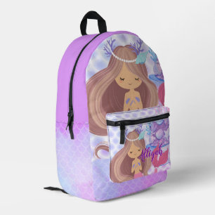 Mochila Impresa Sirena Personalizada