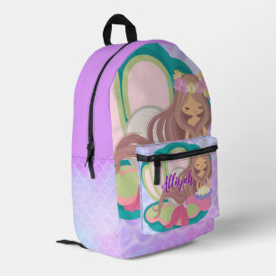 Mochila Impresa Sirena Personalizada