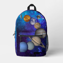 Mochila Impresa Sistema Solar - Nuestros Planetas En El Cielo Este