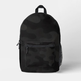 Mochila Impresa Sleek Camo Deep Black Dark Charcoal Tonos modernos