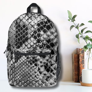 Mochila Impresa Snack blanco negro