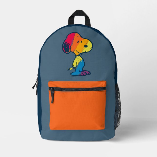 Mochila Impresa Snoopia arcoiris (Anverso)