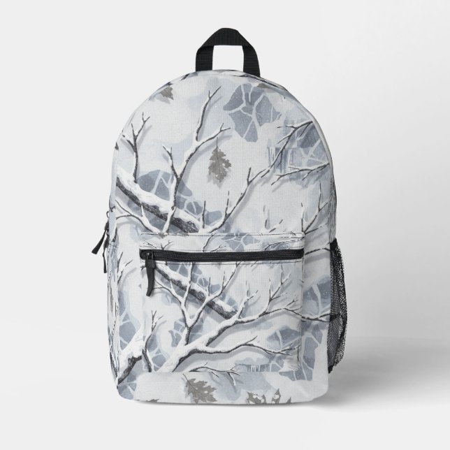 Mochila Impresa Snowy Environments Camouflage  (Anverso)