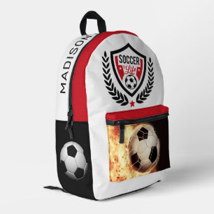 Mochila Impresa Soccer nombre personalizado