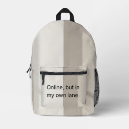 Mochila Impresa Soft greige and cloud white AI Print Cut Sew Bag