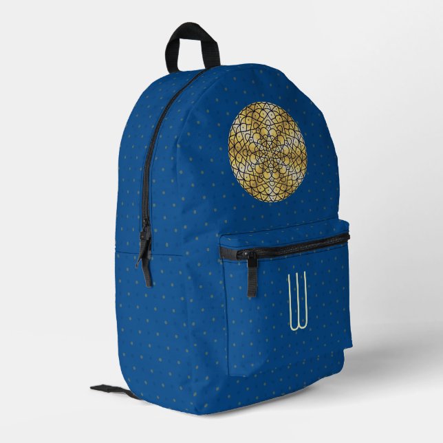 Mochila Impresa Sol celeste (Esquina izquierda trasera)