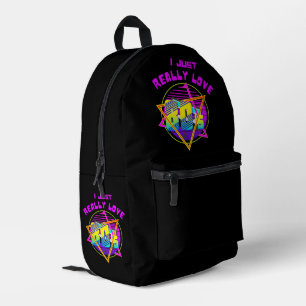 MOCHILA IMPRESA SOLO AMO REALMENTE LOS 80