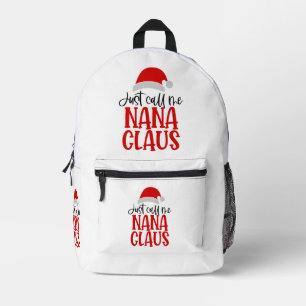 Mochila Impresa Sólo Llámame Nana Claus-56768