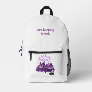 Mochila Impresa Solo Manteniéndolo Real