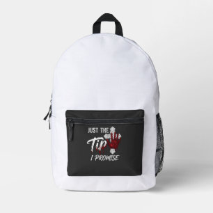 Mochila Impresa Solo Punta Promesa Halloween Mano Ensangrentada Cr