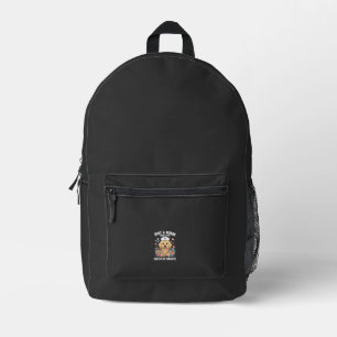 Mochila Impresa Solo una chica que ama a los perros Golden Retriev