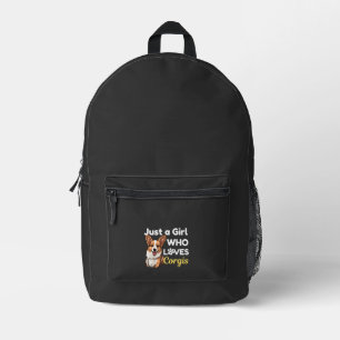Mochila Impresa Sólo una chica que ama Corgis