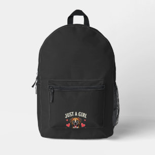 Mochila Impresa Sólo una chica que ama los Boxers