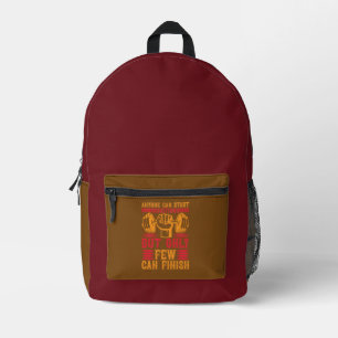 Mochila Impresa Solo unos pocos pueden terminar el gimnasio - Halt