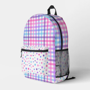 MOCHILA IMPRESA SOMBRAS DE ESTRELLAS Y PLAYAS AZULES DE PÚRPURA RO