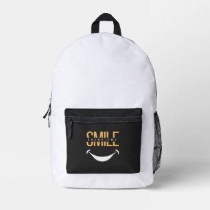 Mochila Impresa Sonríe Siempre – Difunde Vibraciones Positivas en 